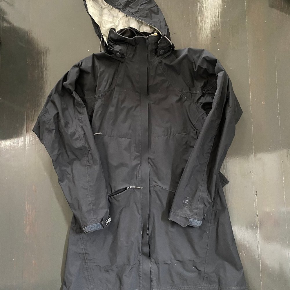 REI Rain Coat Jacket XS Dark Grey / Black